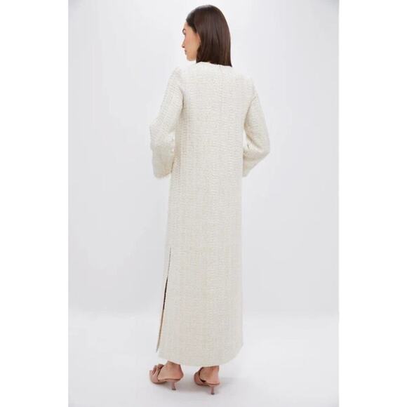 BORGO DE NOR Cream Eponine Tweed Dress UK Size 18/US L - NWT - Picture 2 of 5